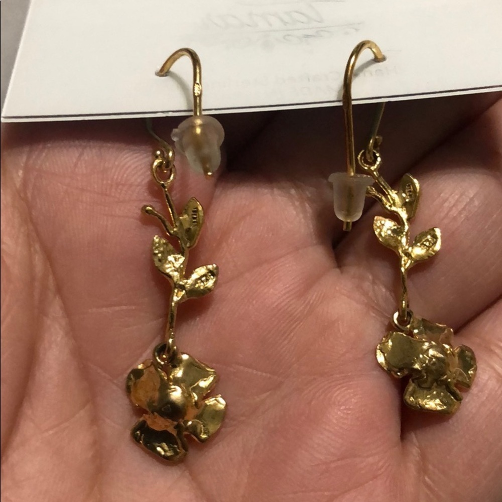 Tamar 925 Israel Hand Crafted Earrings - Picture 4 of 5